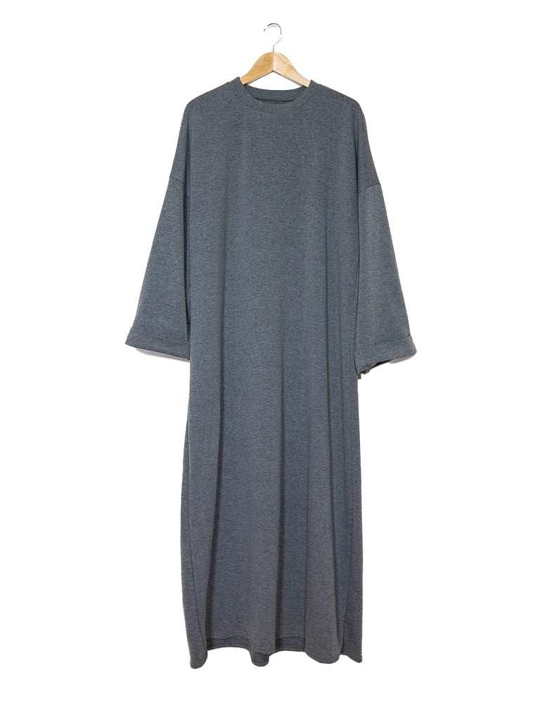 Robe poly-coton REF: RO2502 - robe ample manches longues en polycoton épais confortable et élégante
