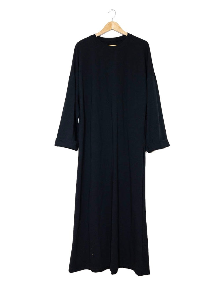 Robe poly-coton REF: RO2502 - robe ample manches longues en polycoton épais confortable et élégante