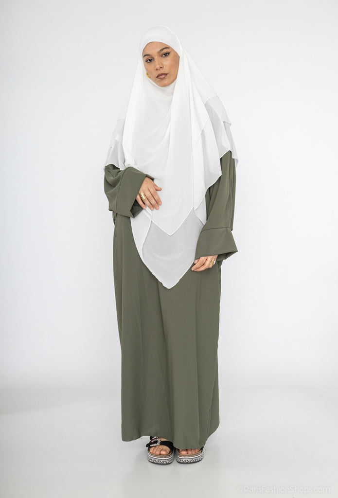 Abaya longue femme REF: Ro2331jazz en tissus jazz