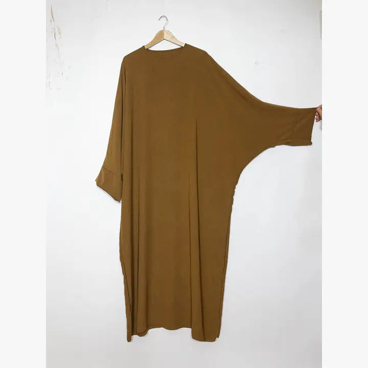 Abaya longue femme REF: Ro2331jazz en tissus jazz