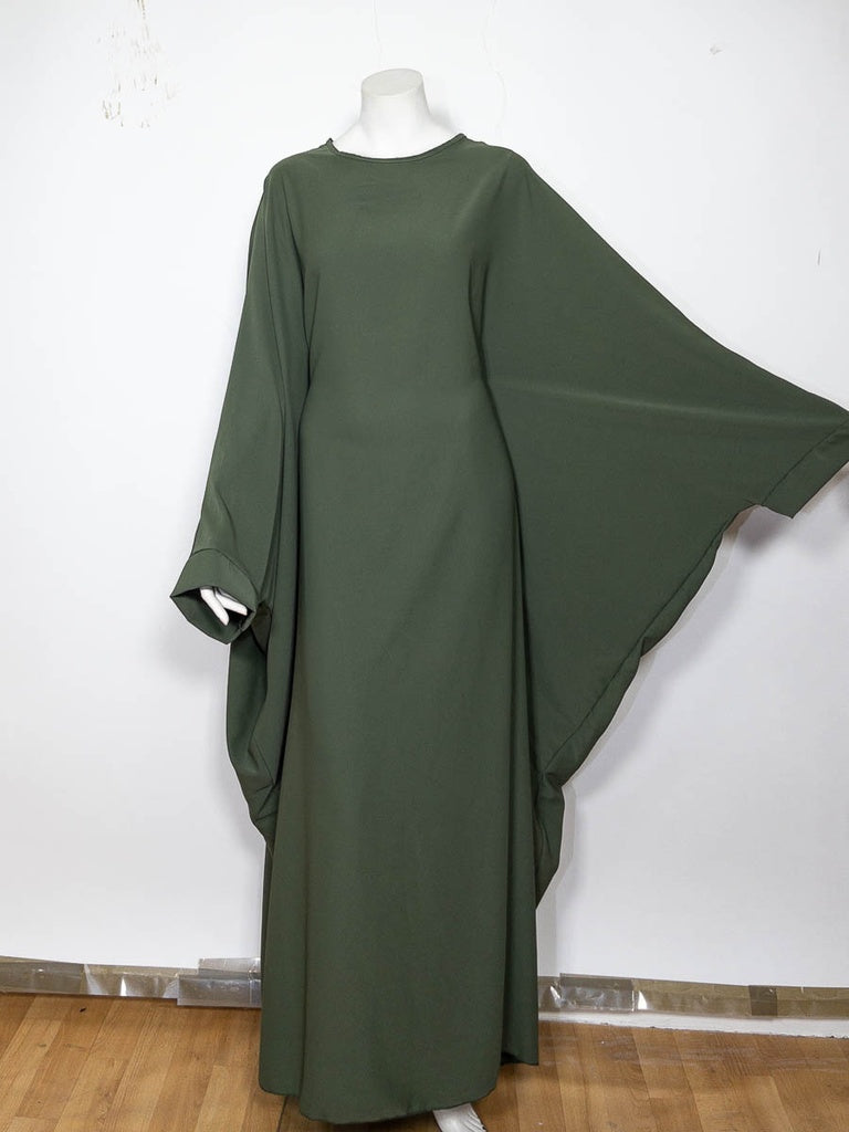 Abaya longue femme REF: Ro2389pk - taille ajustable selon la silhouette - élégante et classe pour vos occasions