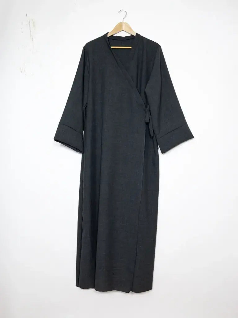 Abaya Longue 2383LIN - Large, Confortable et Élégante style Lin coupe fluide et large
