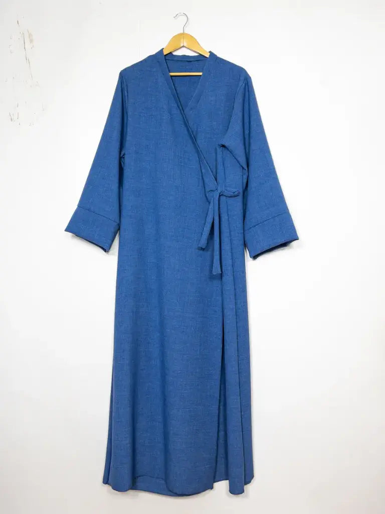 Abaya Longue 2383LIN - Large, Confortable et Élégante style Lin coupe fluide et large