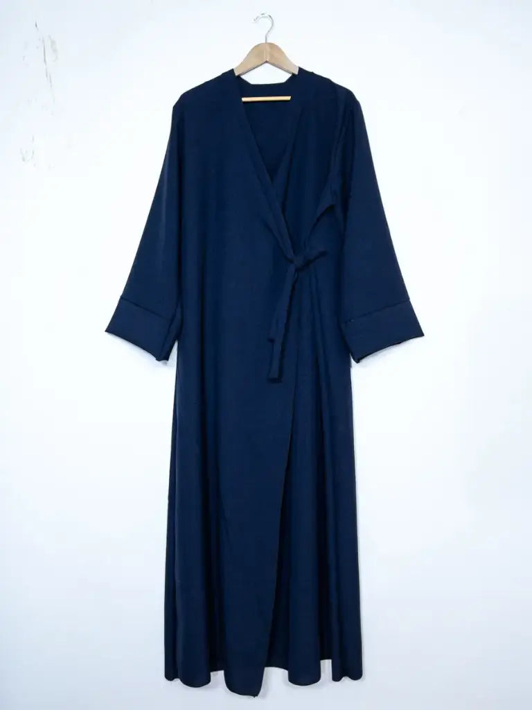 Abaya Longue 2383LIN - Large, Confortable et Élégante style Lin coupe fluide et large