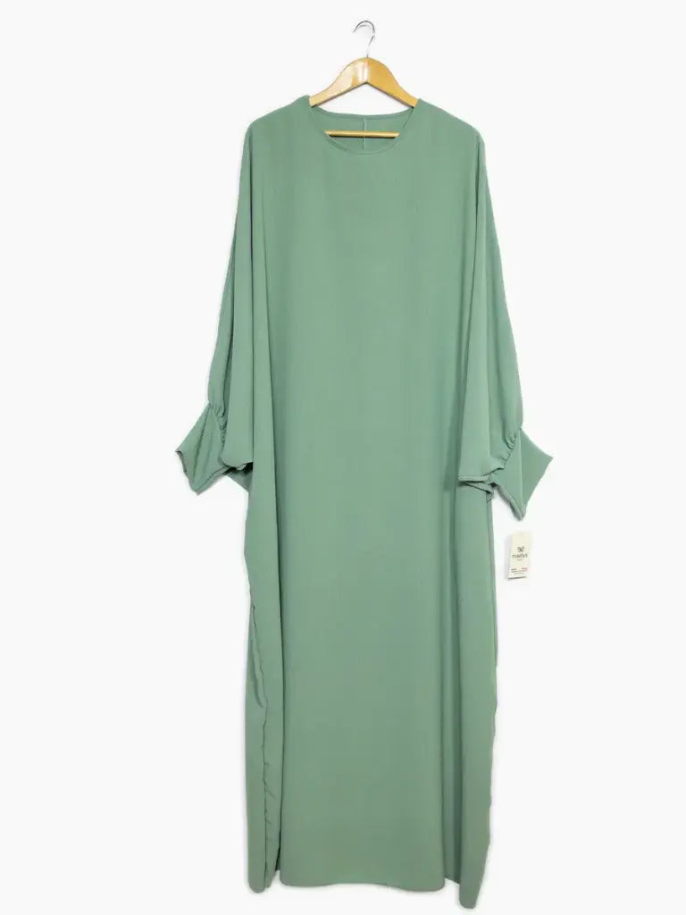 Abaya longue pour femme REF: RO2315JAZZ Abaya longue en jazz avec manches papillon pour femme