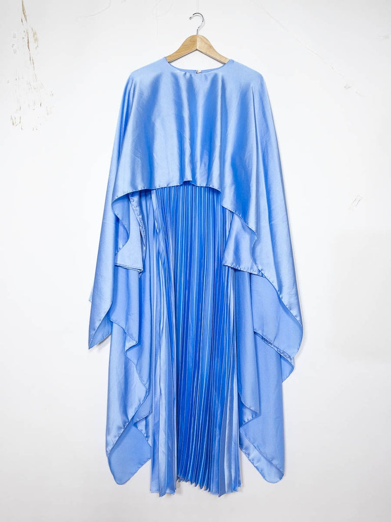 Robe abaya en satin plissés ref:Y102 - Robe abaya en satin plissé élégante et confortable avec une cape longue