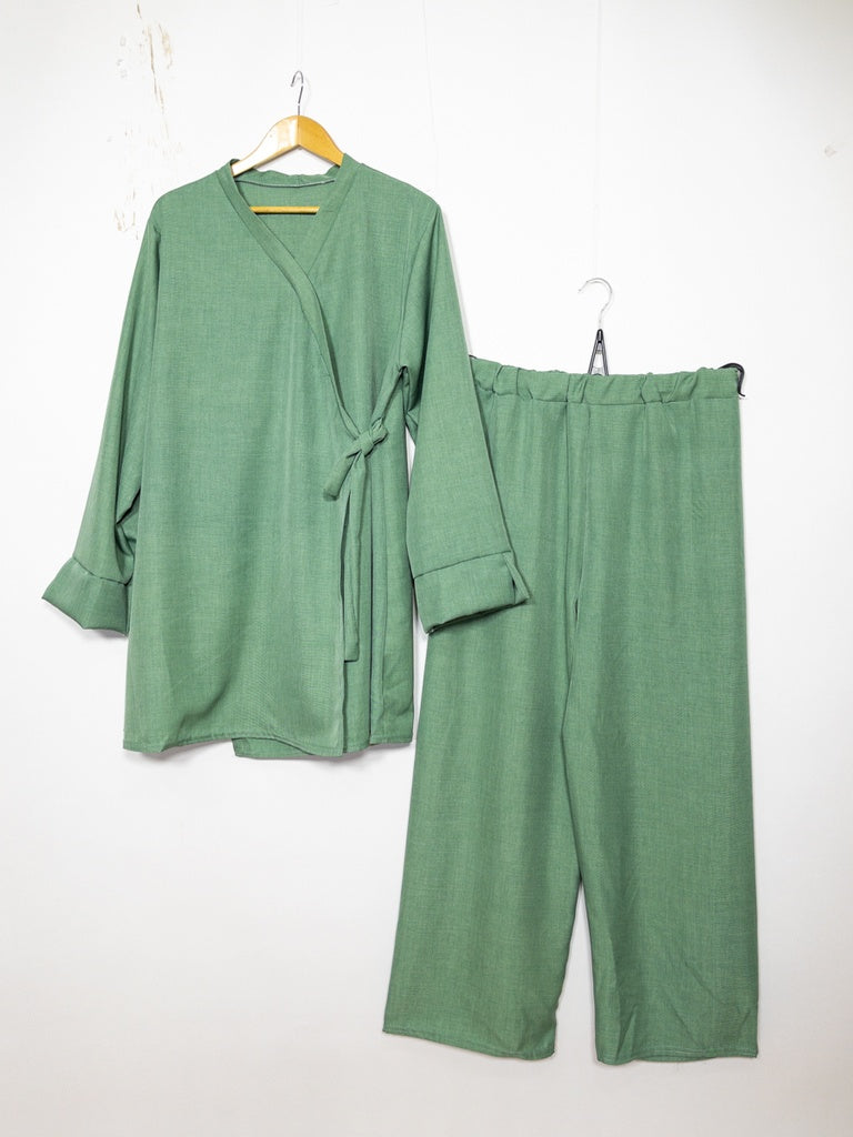 Ensemble REF: 2386XLM-PAN - Ensemble haut croisé style Kimono fluide et confortable