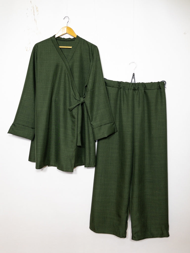 Ensemble REF: 2386XLM-PAN - Ensemble haut croisé style Kimono fluide et confortable
