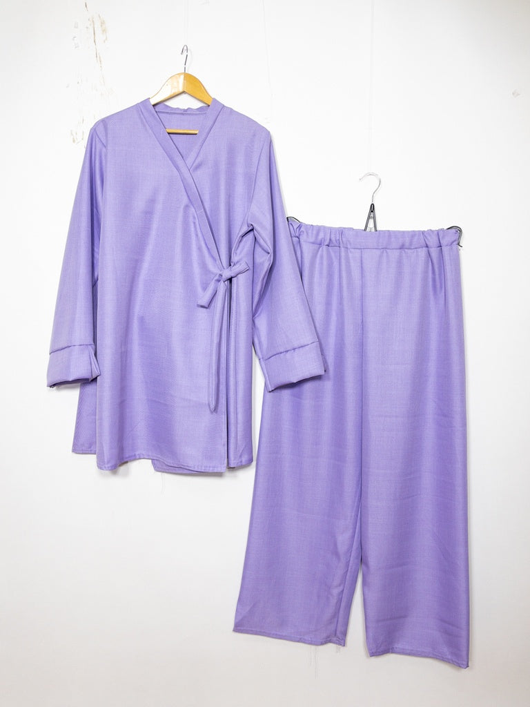 Ensemble REF: 2386XLM-PAN - Ensemble haut croisé style Kimono fluide et confortable