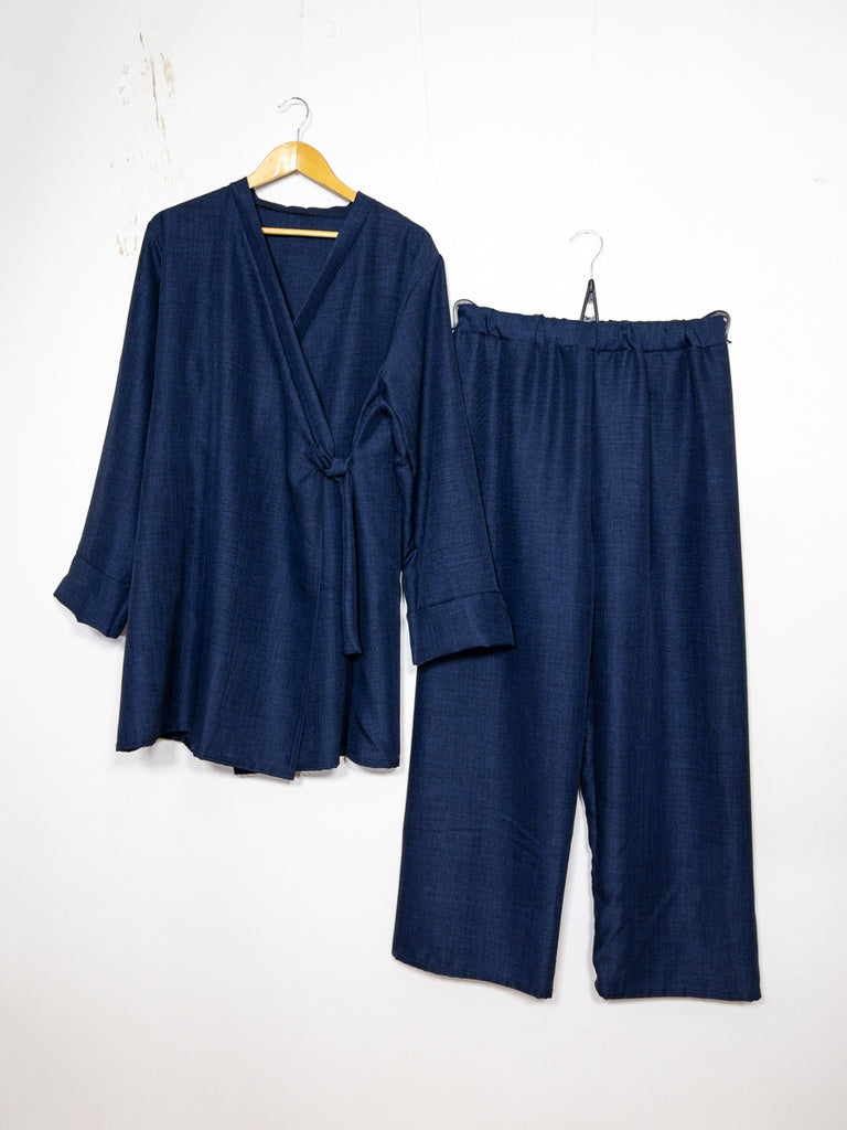 Ensemble REF: 2386XLM-PAN - Ensemble haut croisé style Kimono fluide et confortable