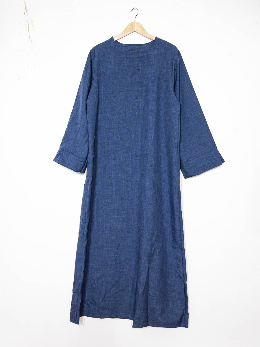 Robe abaya ref: Ro2388flam - Abaya Longue à Manches Larges élégante et fluide