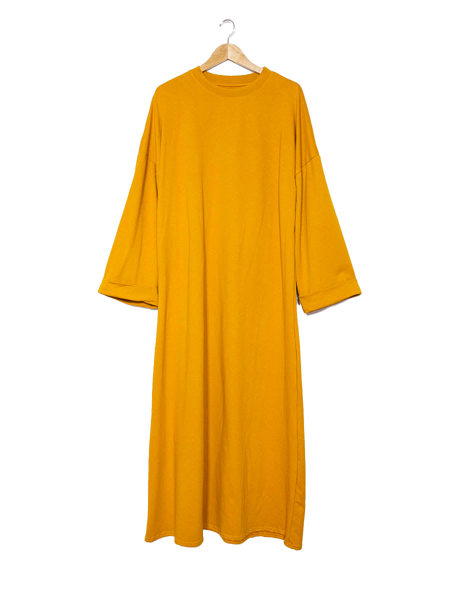 Robe coton ref:2502coton - Robe Longue en Coton épais confortable et décontracté