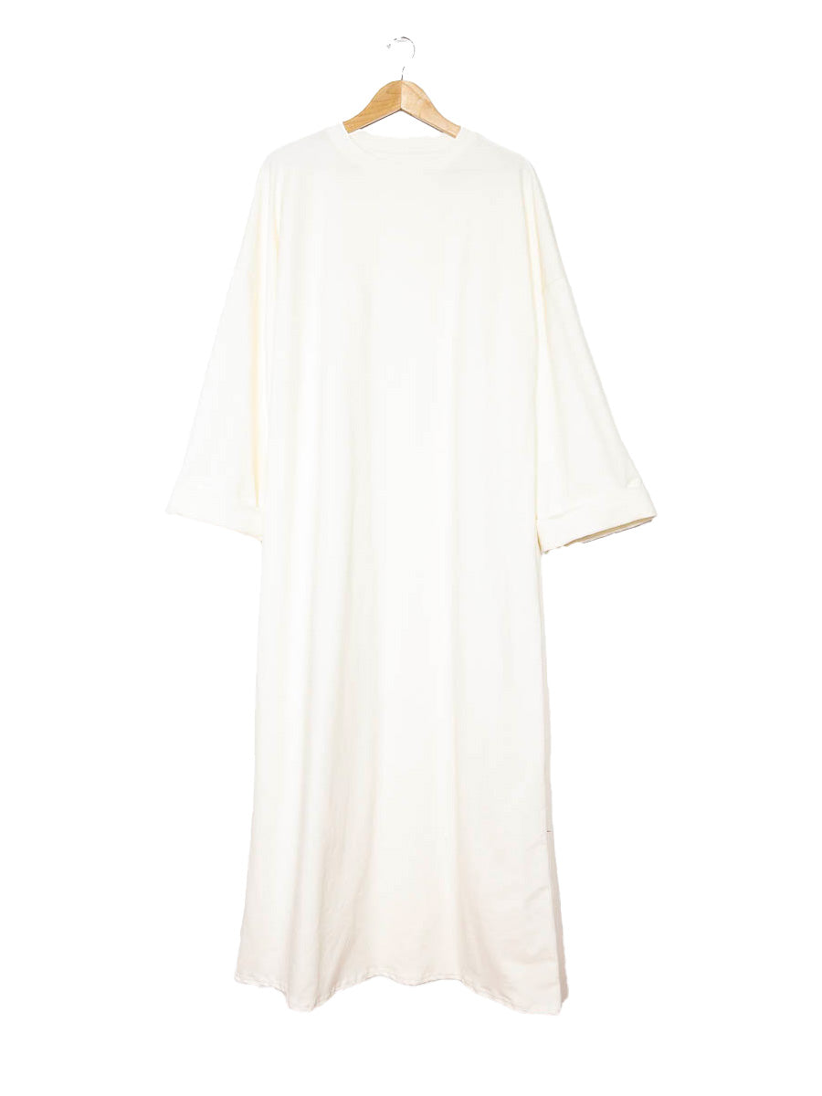 Robe coton ref:2502coton - Robe Longue en Coton épais confortable et décontracté