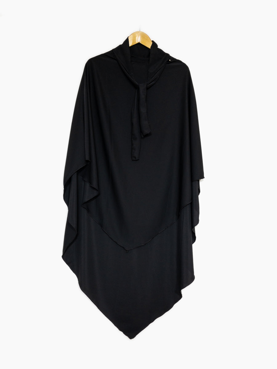 Khimar long ref: Ca2307pk - Khimar Long en Soie de Médine fluide et doux