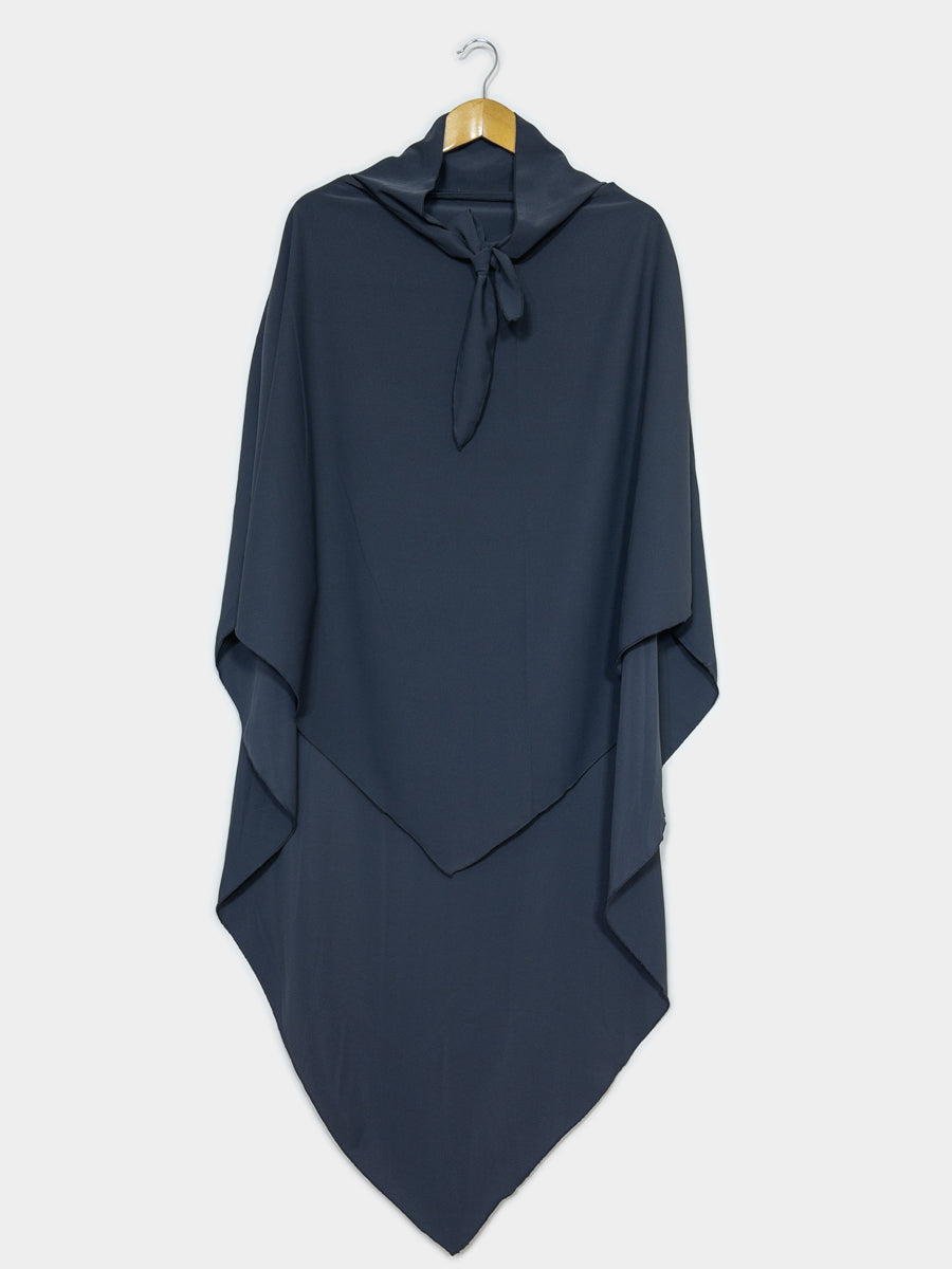 Khimar long ref: Ca2307pk - Khimar Long en Soie de Médine fluide et doux