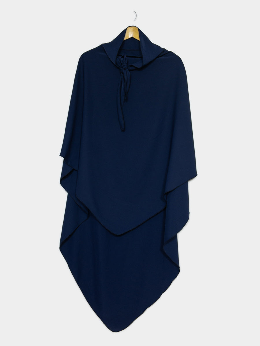 Khimar long ref: Ca2307pk - Khimar Long en Soie de Médine fluide et doux