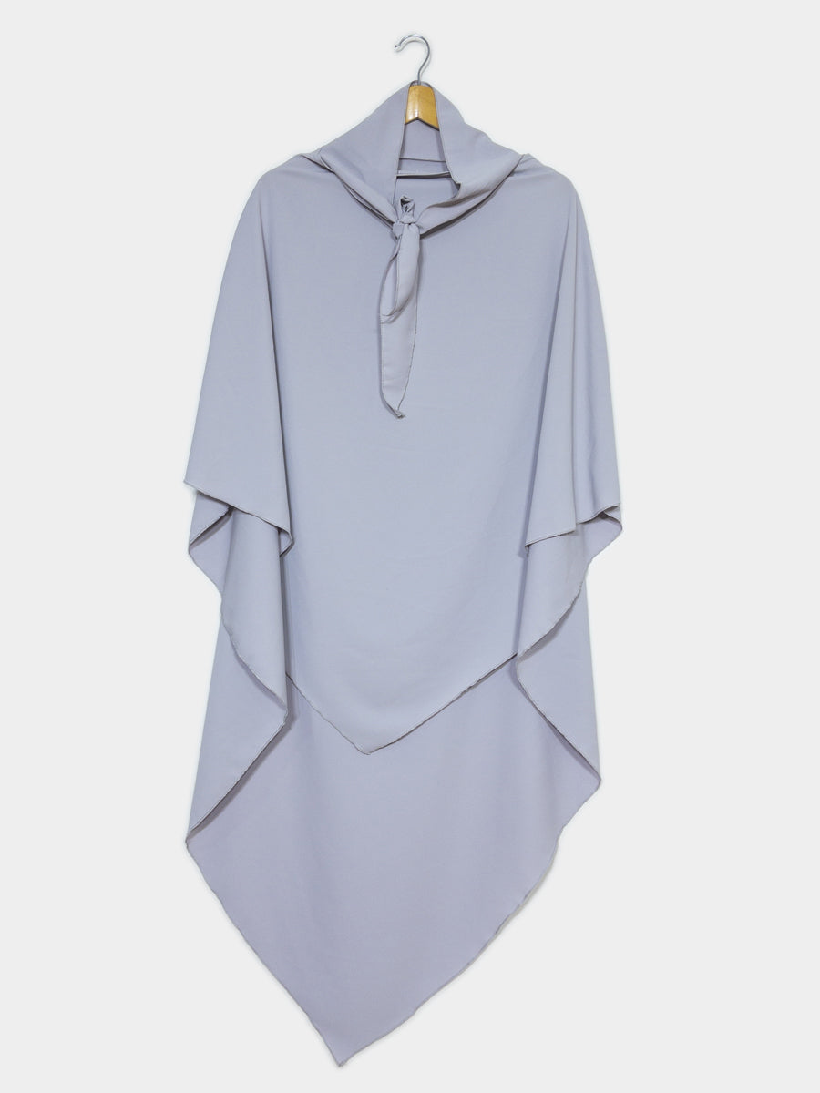 Khimar long ref: Ca2307pk - Khimar Long en Soie de Médine fluide et doux