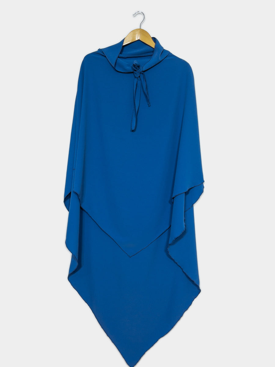 Khimar long ref: Ca2307pk - Khimar Long en Soie de Médine fluide et doux