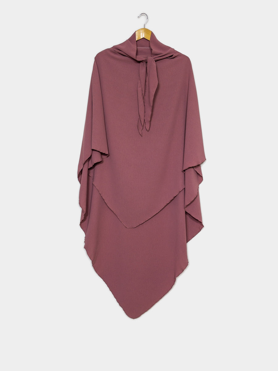 Khimar long en jazz ref: Ca2301jazz - Khimar long et ample en tissu jazz léger et fluide
