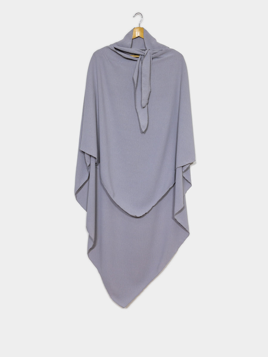 Khimar long en jazz ref: Ca2301jazz - Khimar long et ample en tissu jazz léger et fluide