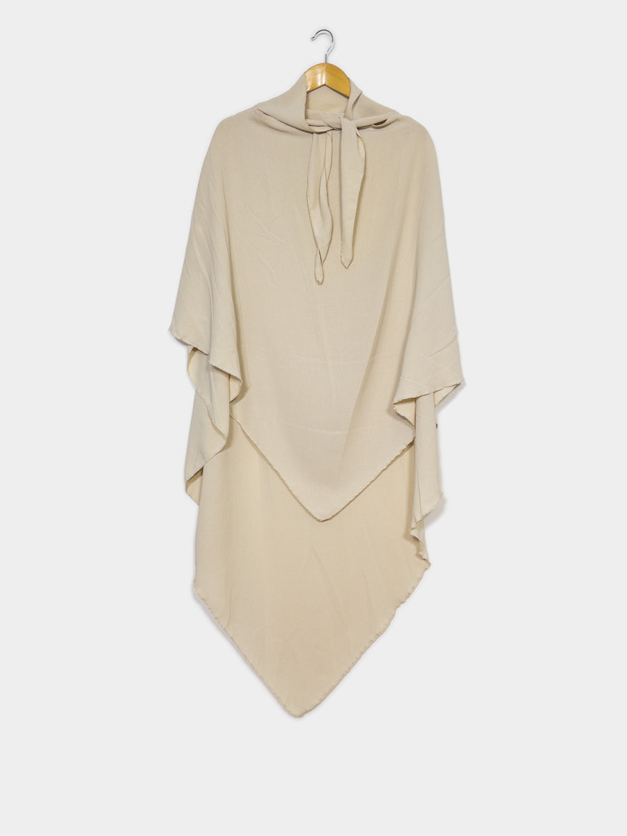 Khimar long en jazz ref: Ca2301jazz - Khimar long et ample en tissu jazz léger et fluide