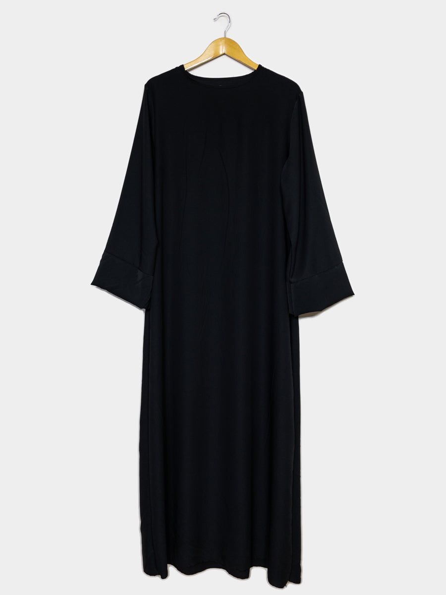 Robe abaya réf RoL2333pk longue pour femme 185cm - coupe ample, manches papillon et élégante