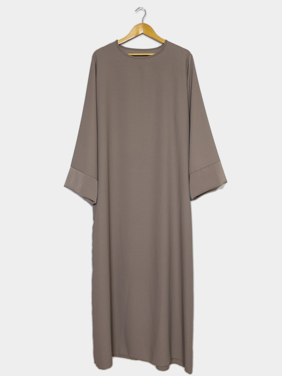 Robe abaya réf RoL2333pk longue pour femme 185cm - coupe ample, manches papillon et élégante