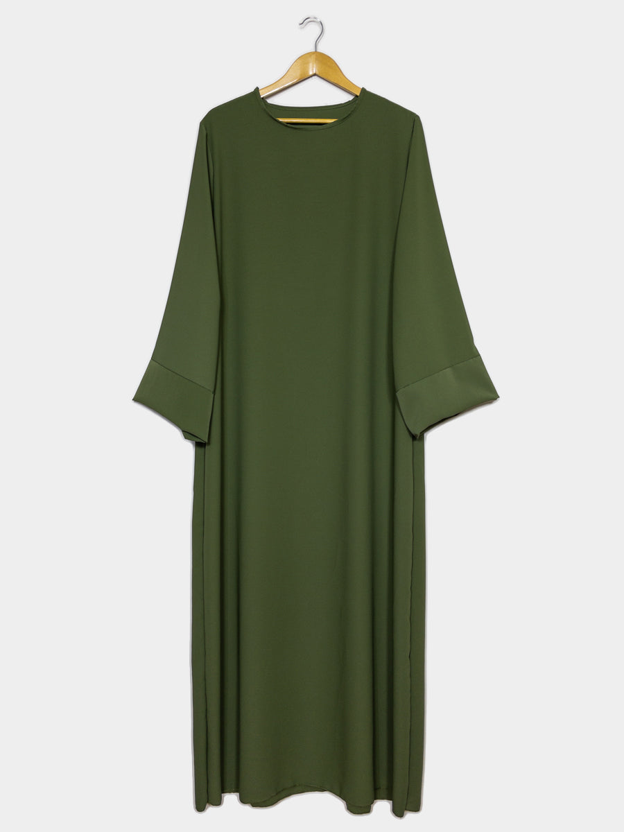 Robe abaya réf RoL2333pk longue pour femme 185cm - coupe ample, manches papillon et élégante