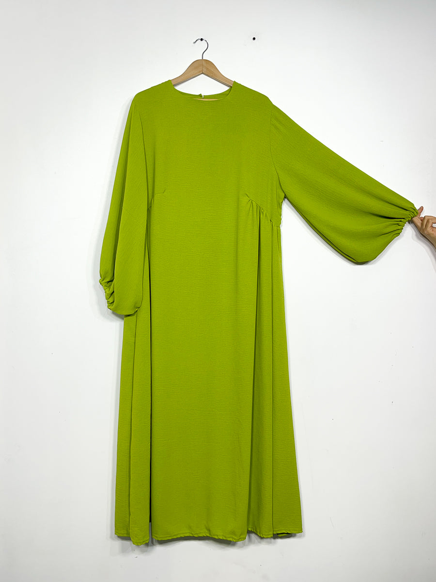 Robe en Jazz Ref: Ro2509jazz coupe fluide et manches bouffantes