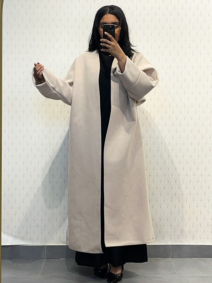 Manteau long Réf : 2515CB, évasé style caban coupe ample et élégante