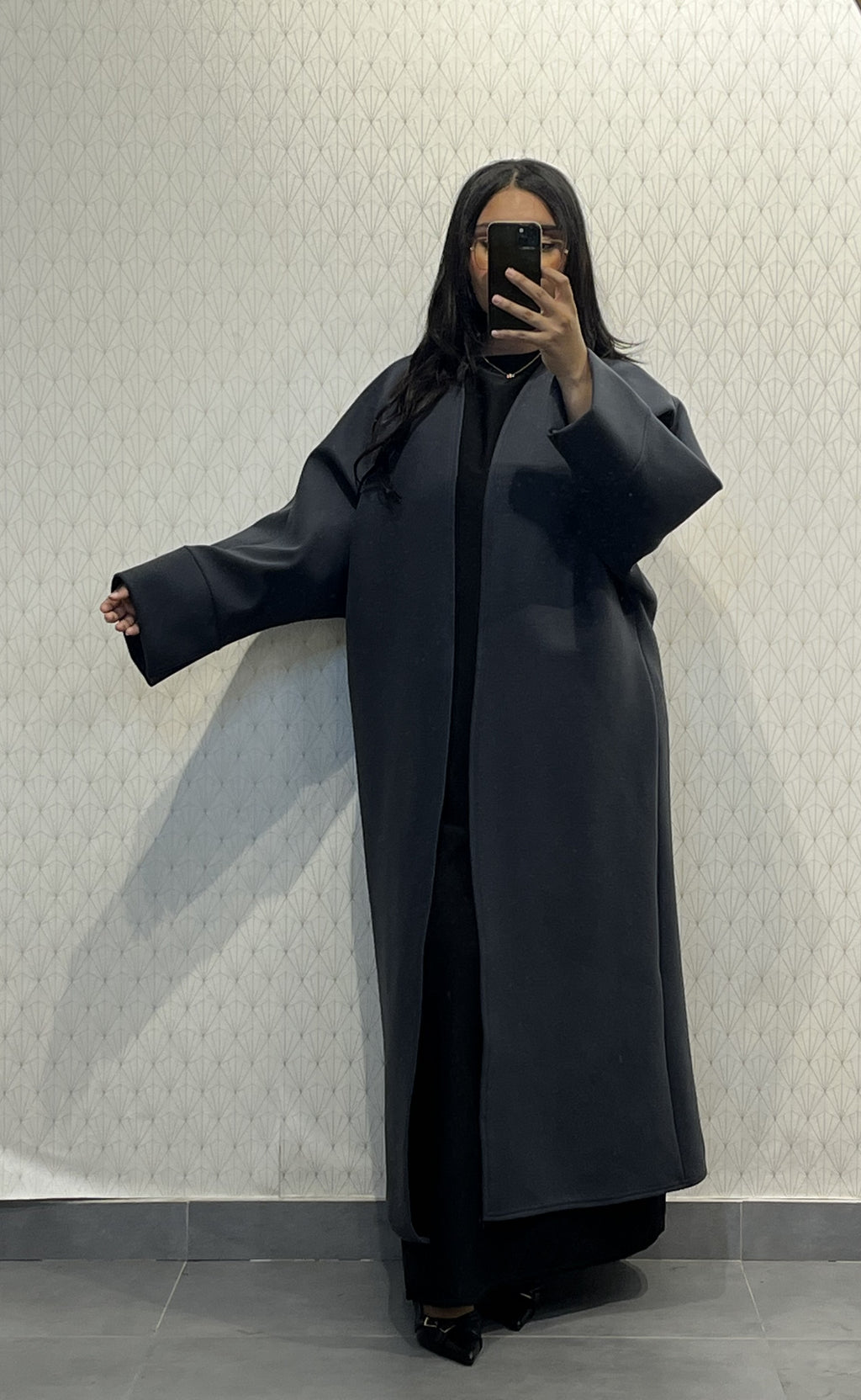 Manteau long Réf : 2515CB, évasé style caban coupe ample et élégante