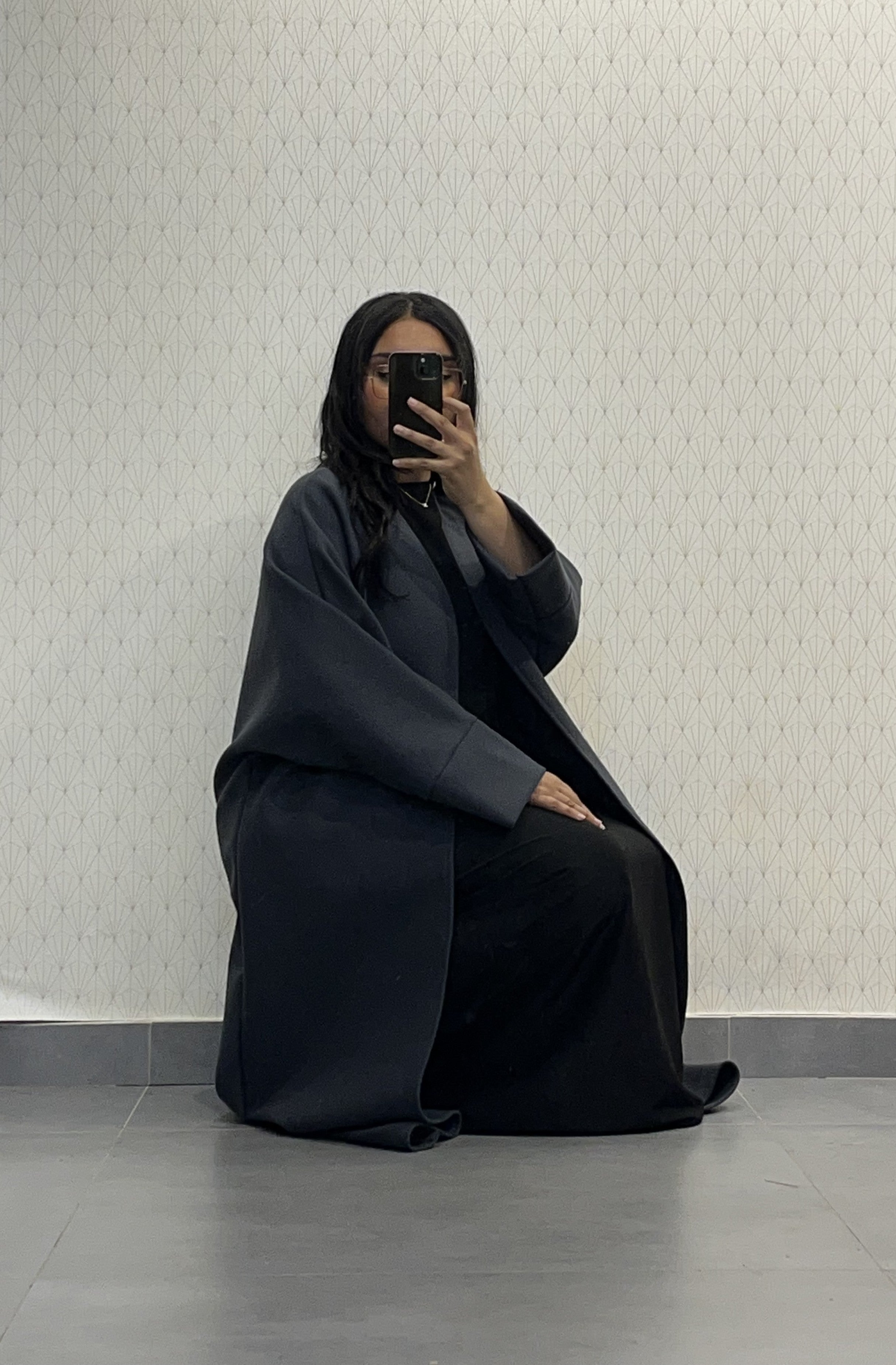 Manteau long Réf : 2515CB, évasé style caban coupe ample et élégante