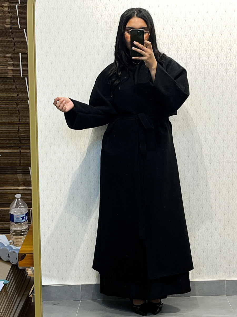 Manteau long Réf : 2515CB, évasé style caban coupe ample et élégante