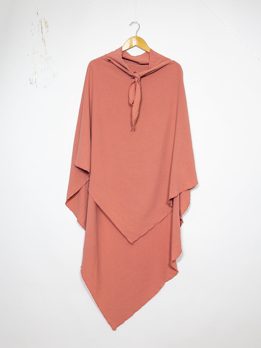 Khimar long en jazz ref: Ca2301jazz - Khimar long et ample en tissu jazz léger et fluide