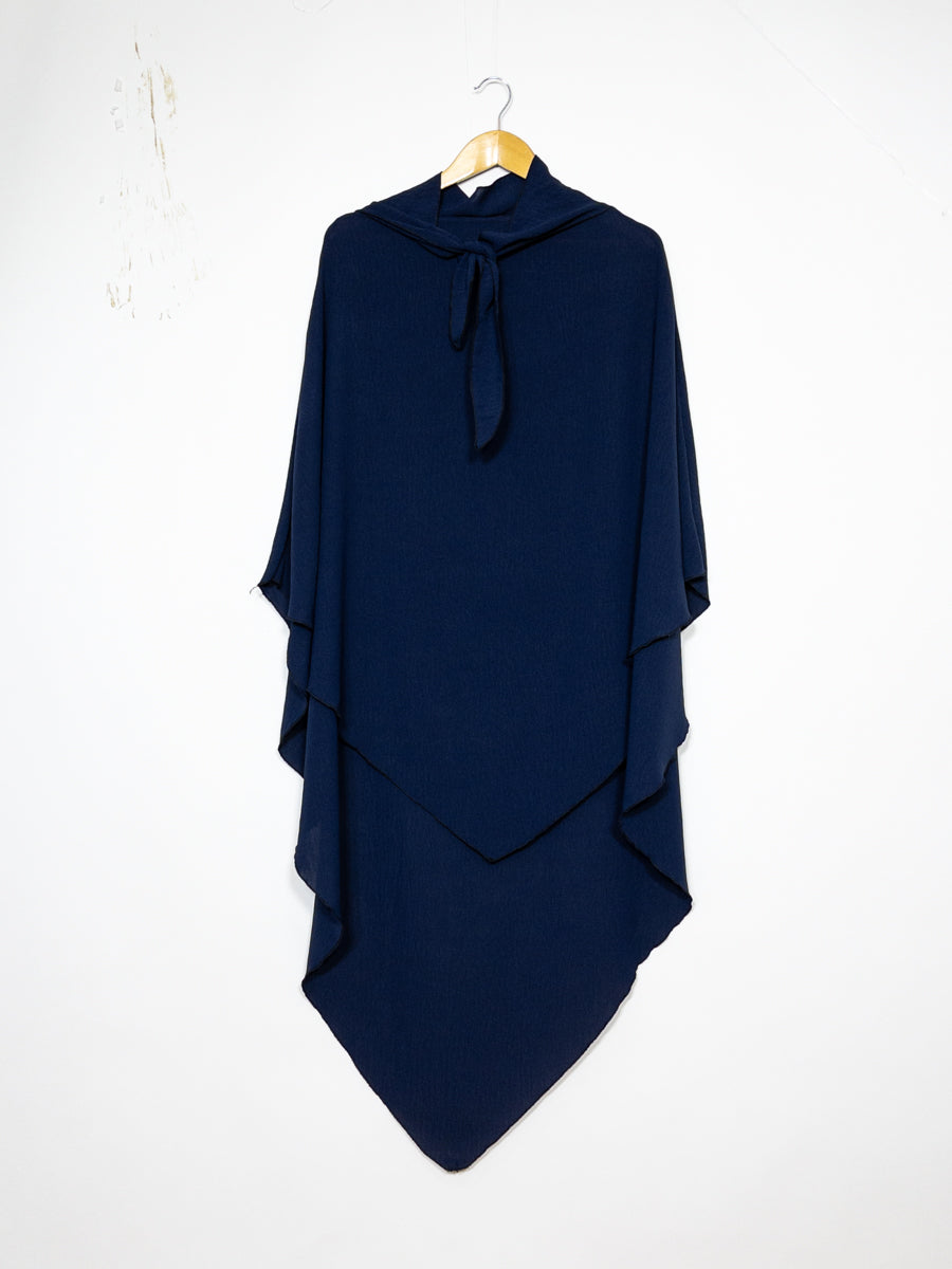 Khimar long en jazz ref: Ca2301jazz - Khimar long et ample en tissu jazz léger et fluide