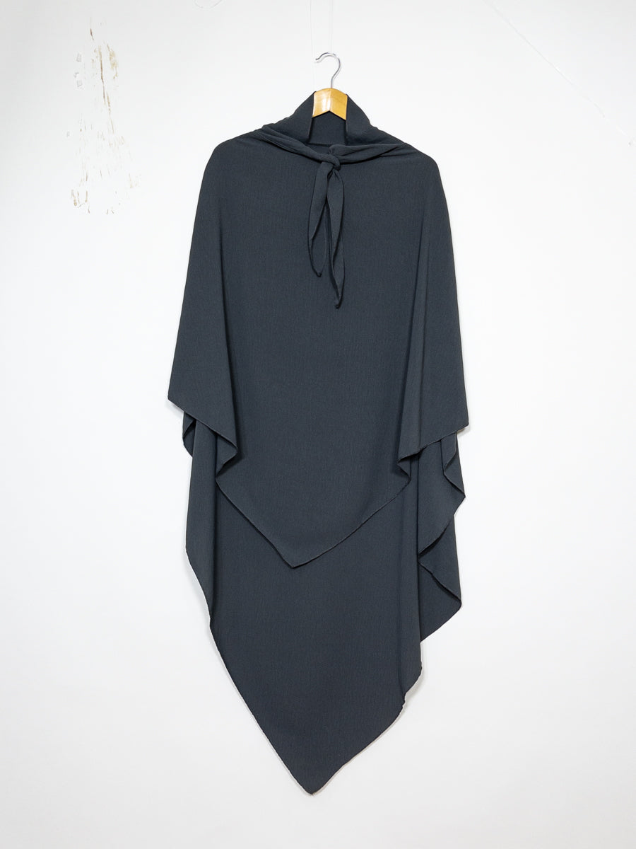 Khimar long en jazz ref: Ca2301jazz - Khimar long et ample en tissu jazz léger et fluide
