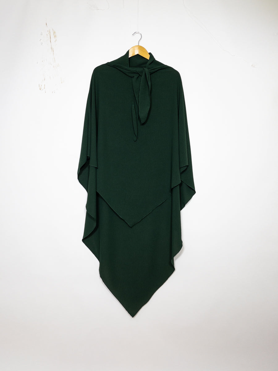 Khimar long en jazz ref: Ca2301jazz - Khimar long et ample en tissu jazz léger et fluide