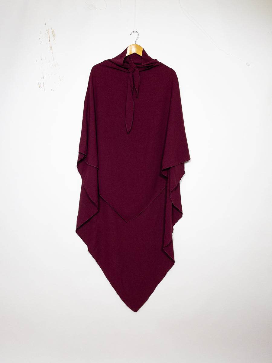 Khimar long en jazz ref: Ca2301jazz - Khimar long et ample en tissu jazz léger et fluide