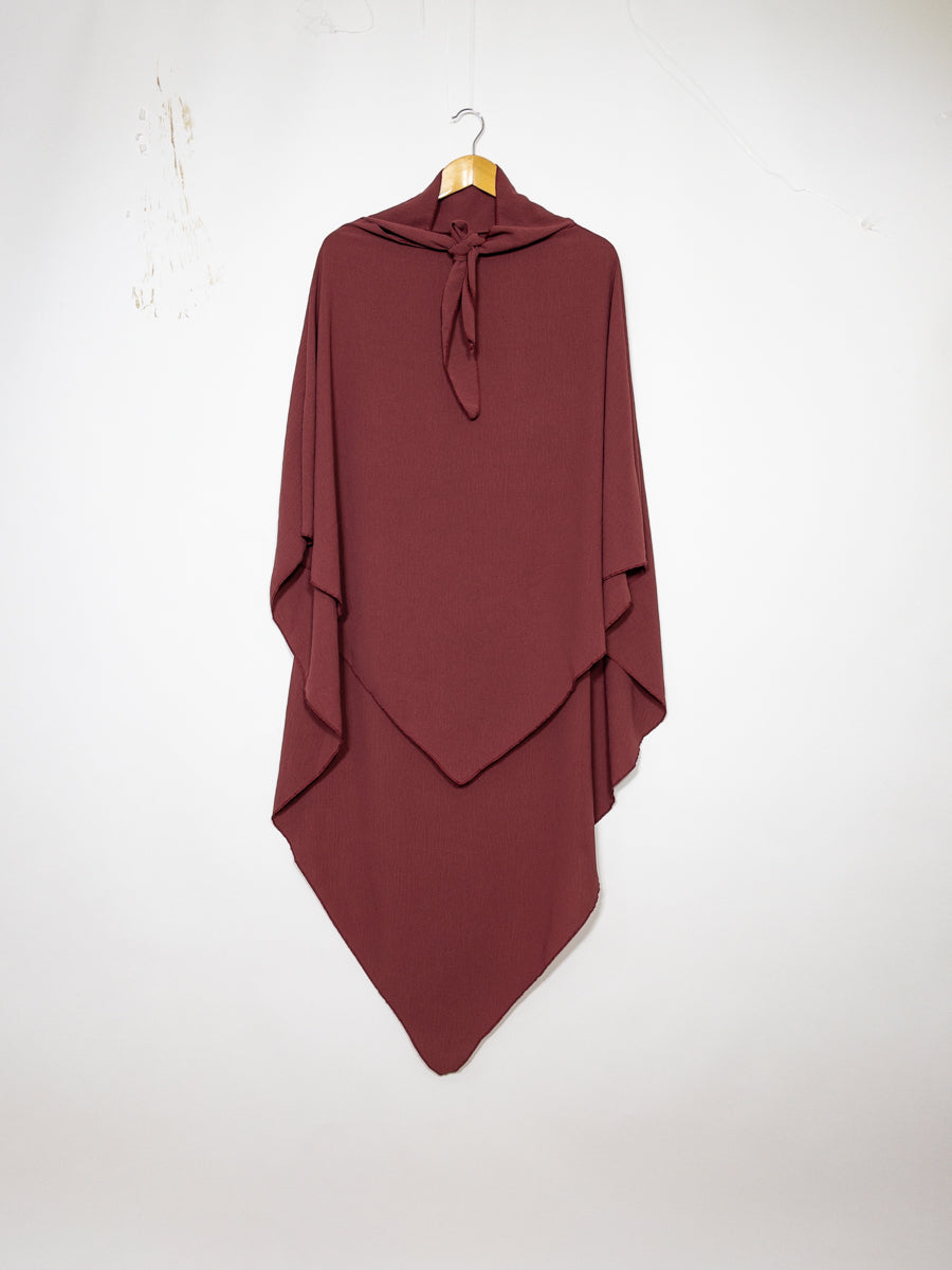 Khimar long en jazz ref: Ca2301jazz - Khimar long et ample en tissu jazz léger et fluide