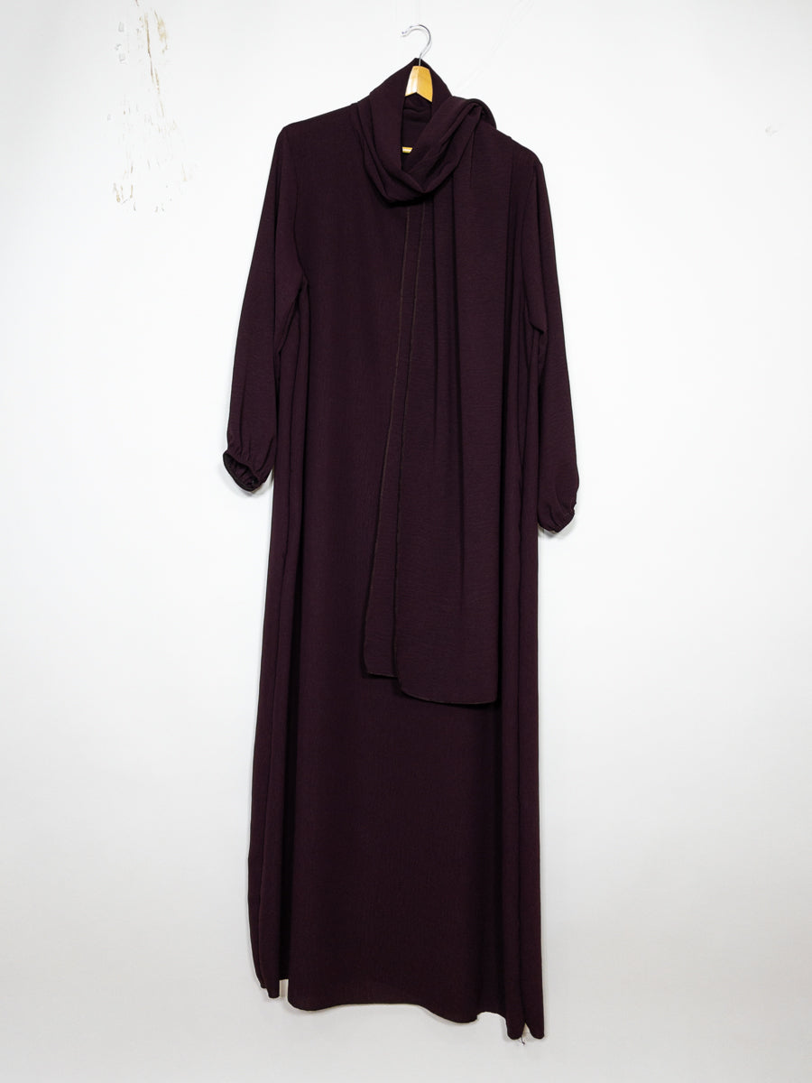 Abaya en jazz pour femme ref:ro2338 jazz pratique, confortable fluide et facile d’entretien