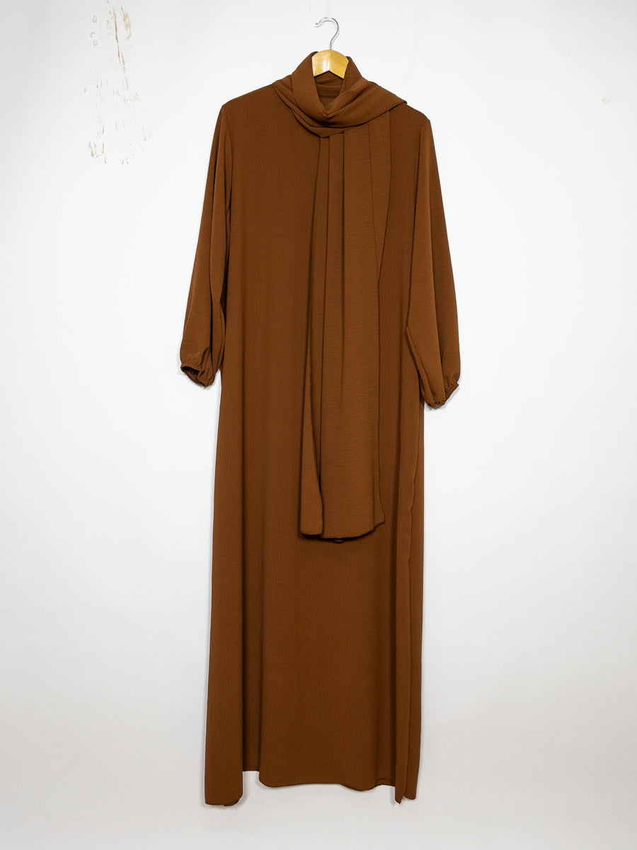 Abaya en jazz pour femme ref:ro2338 jazz pratique, confortable fluide et facile d’entretien