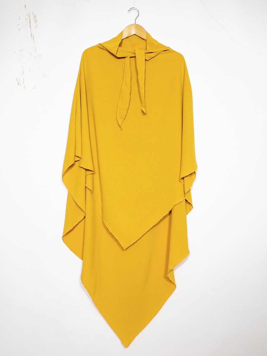 Khimar long en jazz ref: Ca2301jazz - Khimar long et ample en tissu jazz léger et fluide