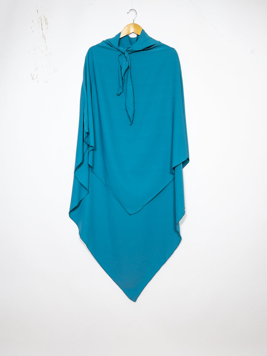 Khimar long ref: Ca2307pk - Khimar Long en Soie de Médine fluide et doux