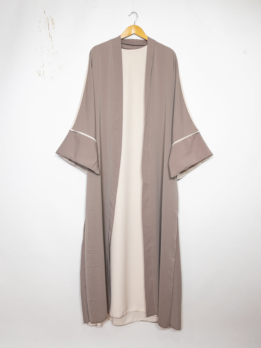 kimono avec débardeur deux pièces en soie de Médine En2373pk