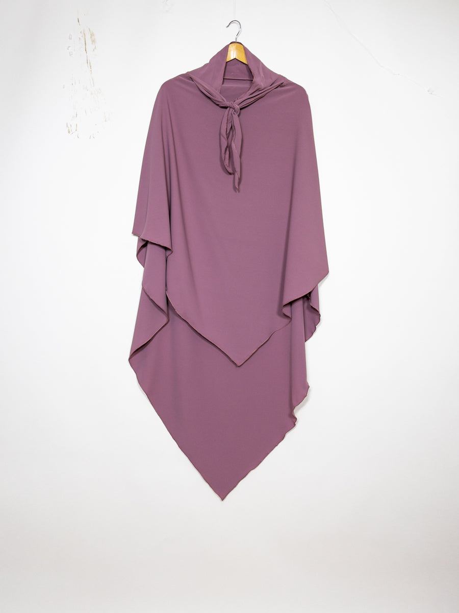 Khimar long en jazz ref: Ca2301jazz - Khimar long et ample en tissu jazz léger et fluide