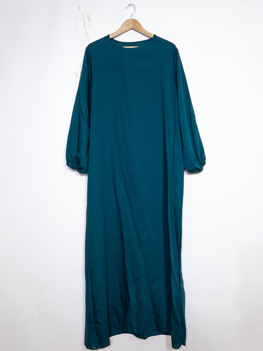 Robe Abaya en viscose - Modèle Ro2370vs - Manches ballon, fluide et confortable