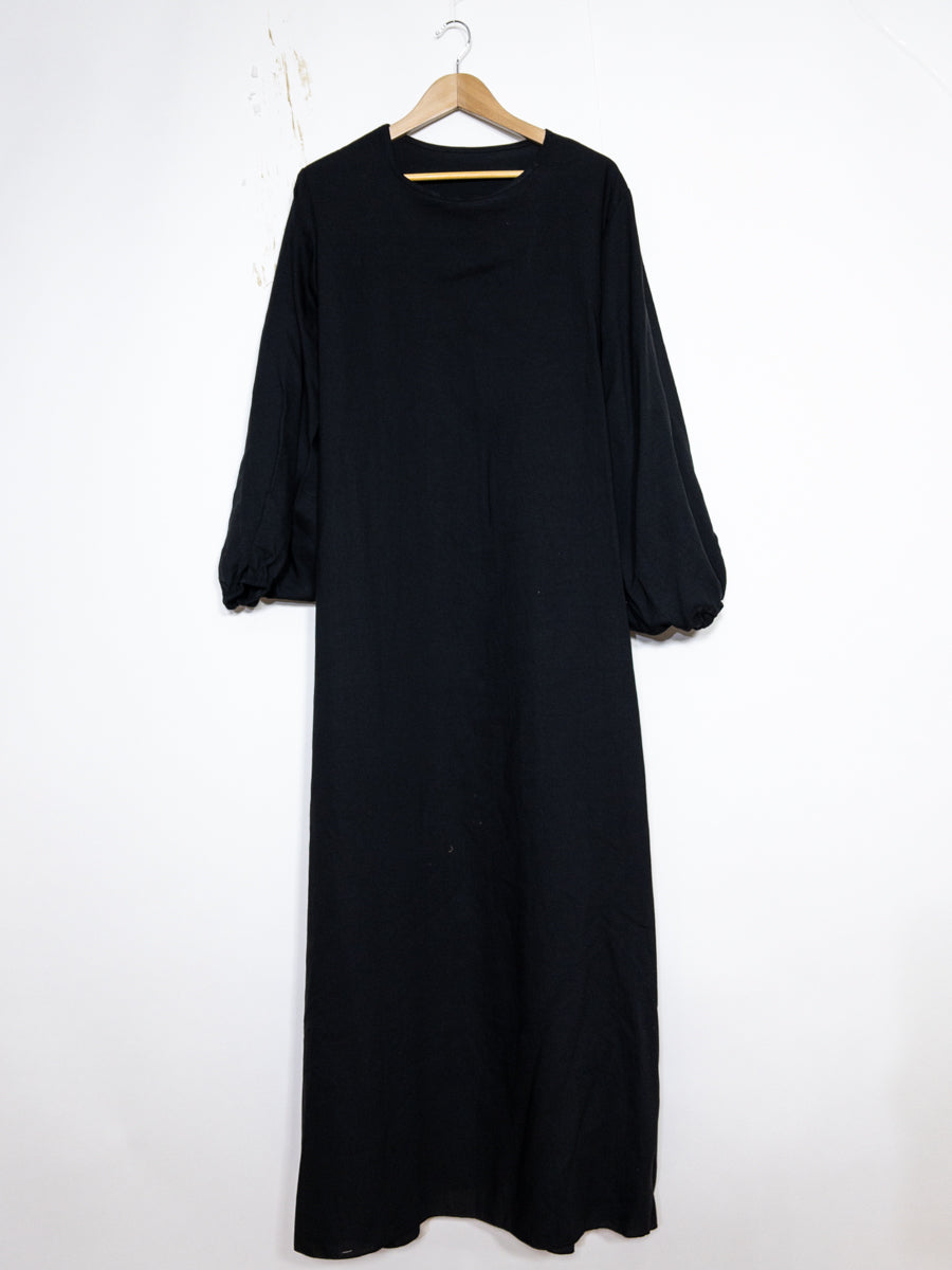 Robe Abaya en viscose - Modèle Ro2370vs - Manches ballon, fluide et confortable