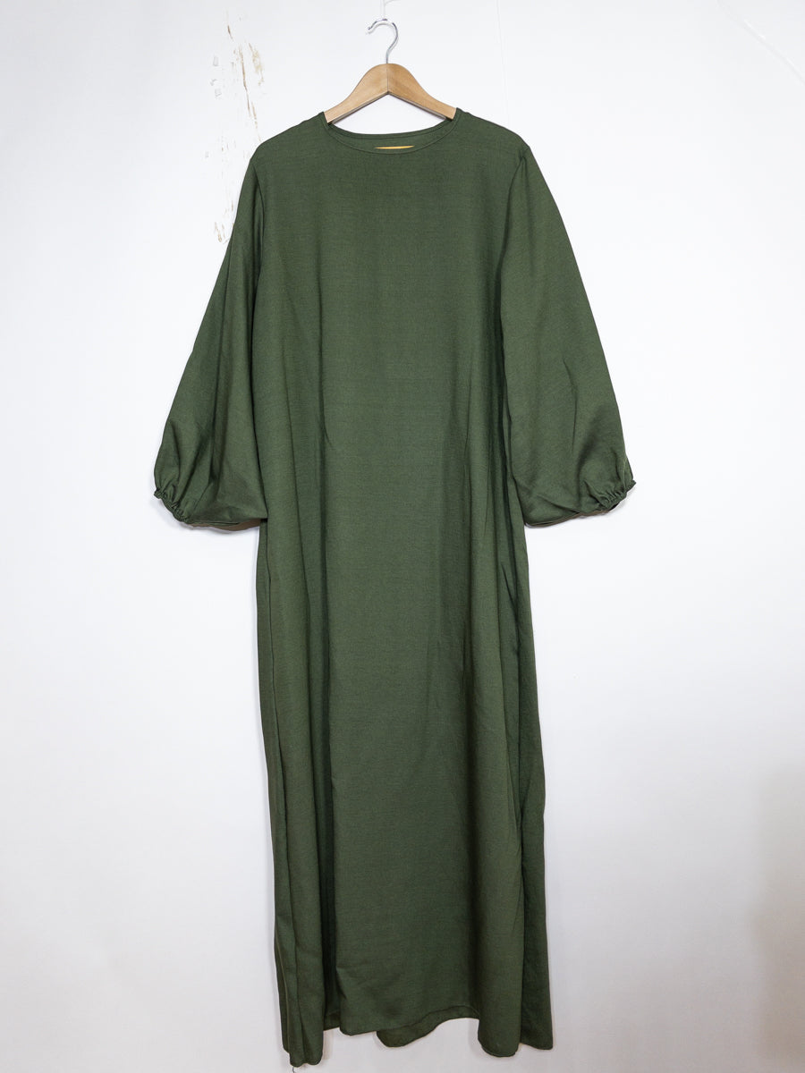 Robe Abaya en viscose - Modèle Ro2370vs - Manches ballon, fluide et confortable