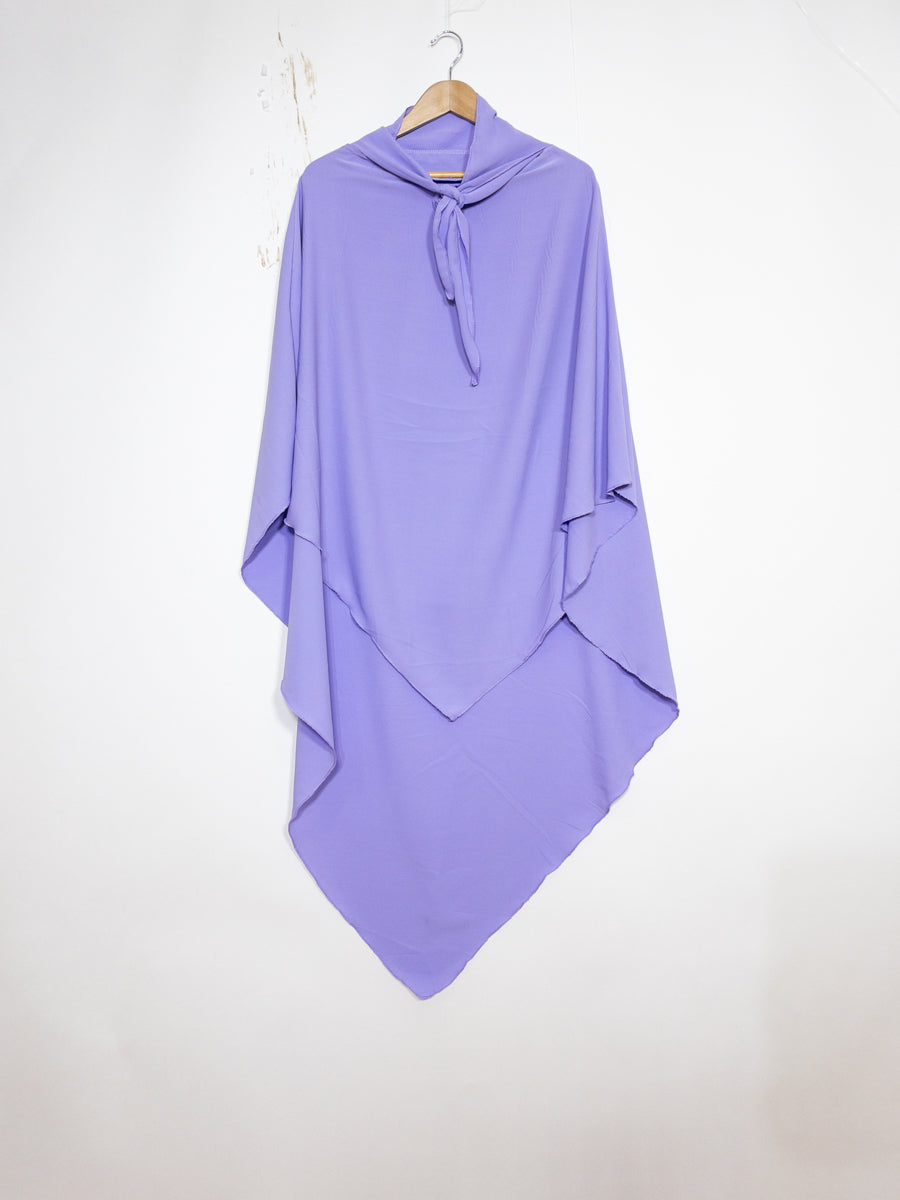 Khimar long ref: Ca2307pk - Khimar Long en Soie de Médine fluide et doux