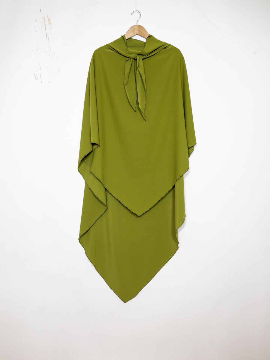 Khimar long ref: Ca2307pk - Khimar Long en Soie de Médine fluide et doux